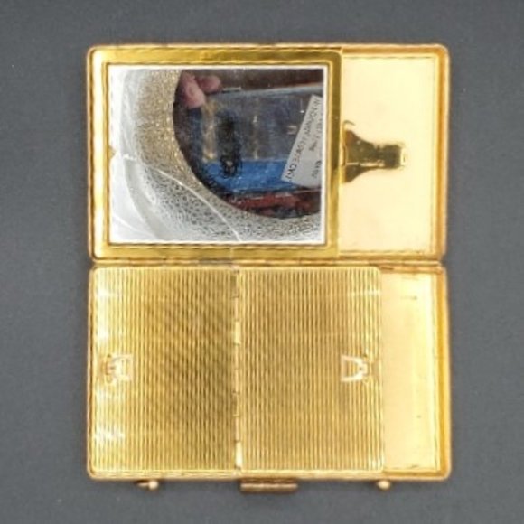 Vintage 2 Sided Mother of Pearl Make Up - Cigarette Case - Picture 3 of 7